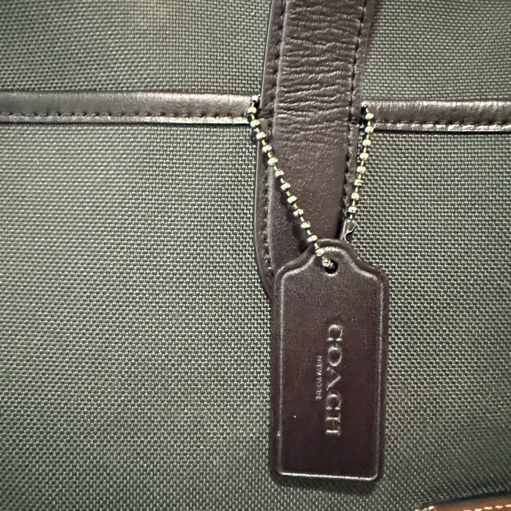 Coach Forest Green and Black Hamilton Briefcase Bag - Picture 3 of 16